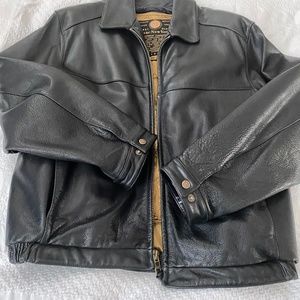 Andrew Marc Leather Bomber Jacket